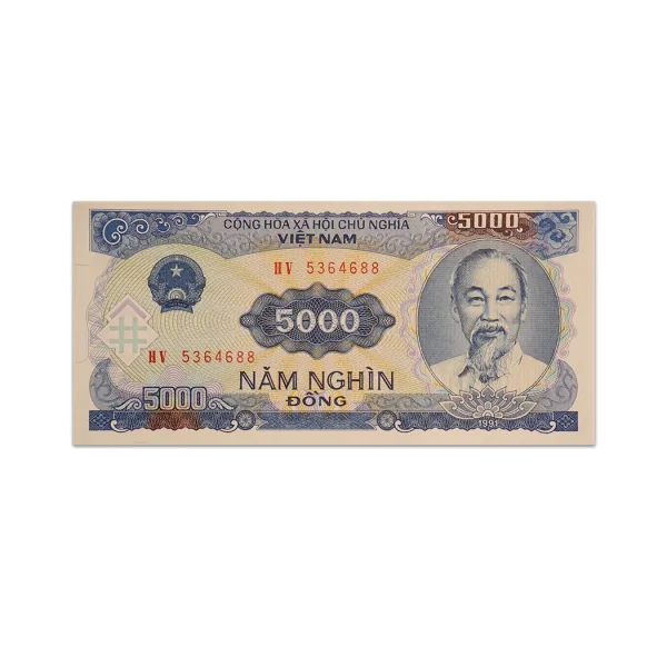 Vietnam 5000 Dong 1991_Front