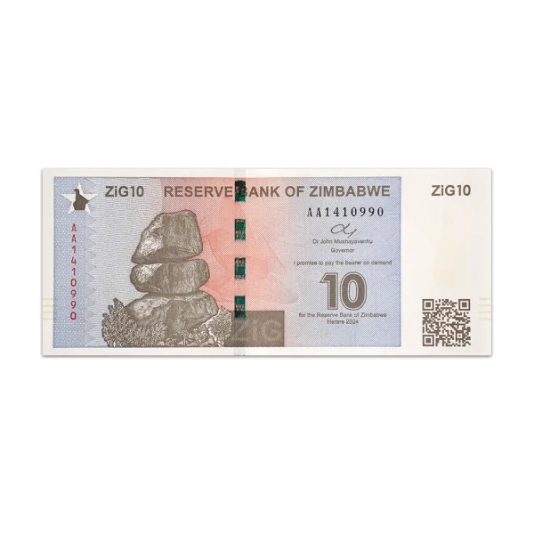 ZIMBABWE 10 Zig 2024_Front