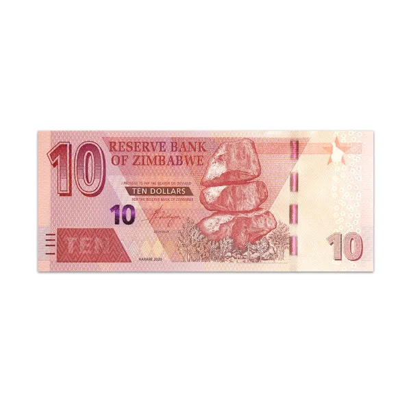 Zimbabwe 10 Dollars 2020_Front