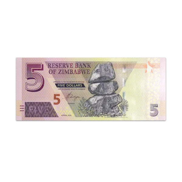 Zimbabwe 5 Dollars 2019_Front